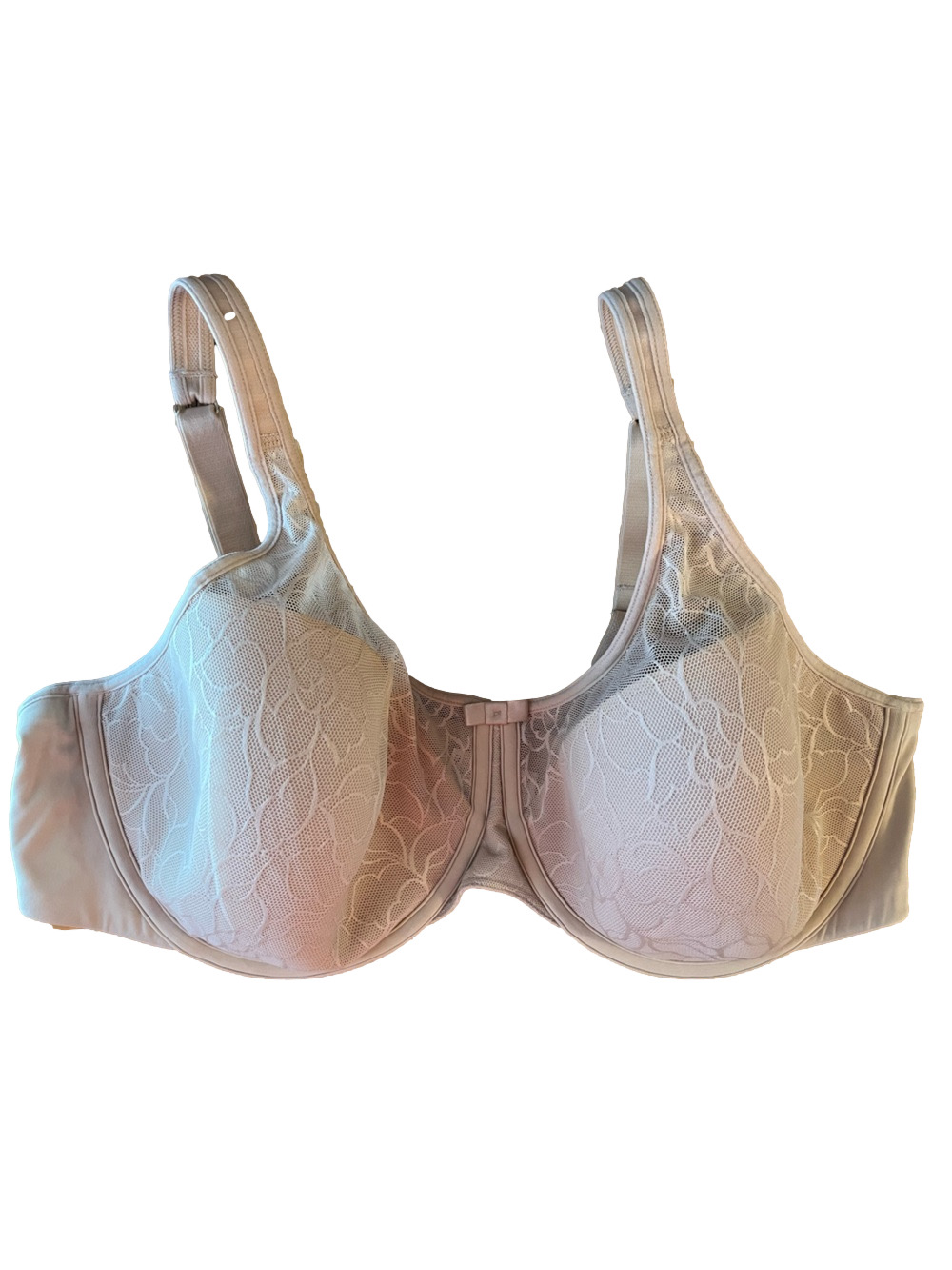 Wonderbra EcoPure Breathable T-Shirt Underwire Bra 40D Paris Nude VGUC